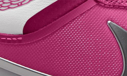 Shop Jordan Kids'  1 Mid Easyon Sneaker In Fire Pink/white