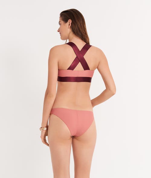 Ansea The Reversible Cheeky Bottom In Pink/maroon