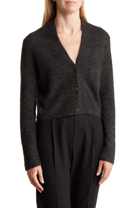 Vince Alpaca & Wool Blend Crop Cardigan | Nordstromrack