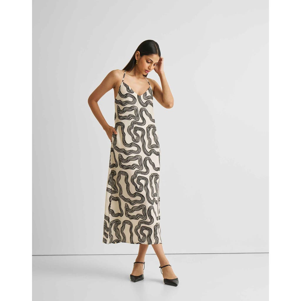 Reistor Midi Slip Dress In Maze
