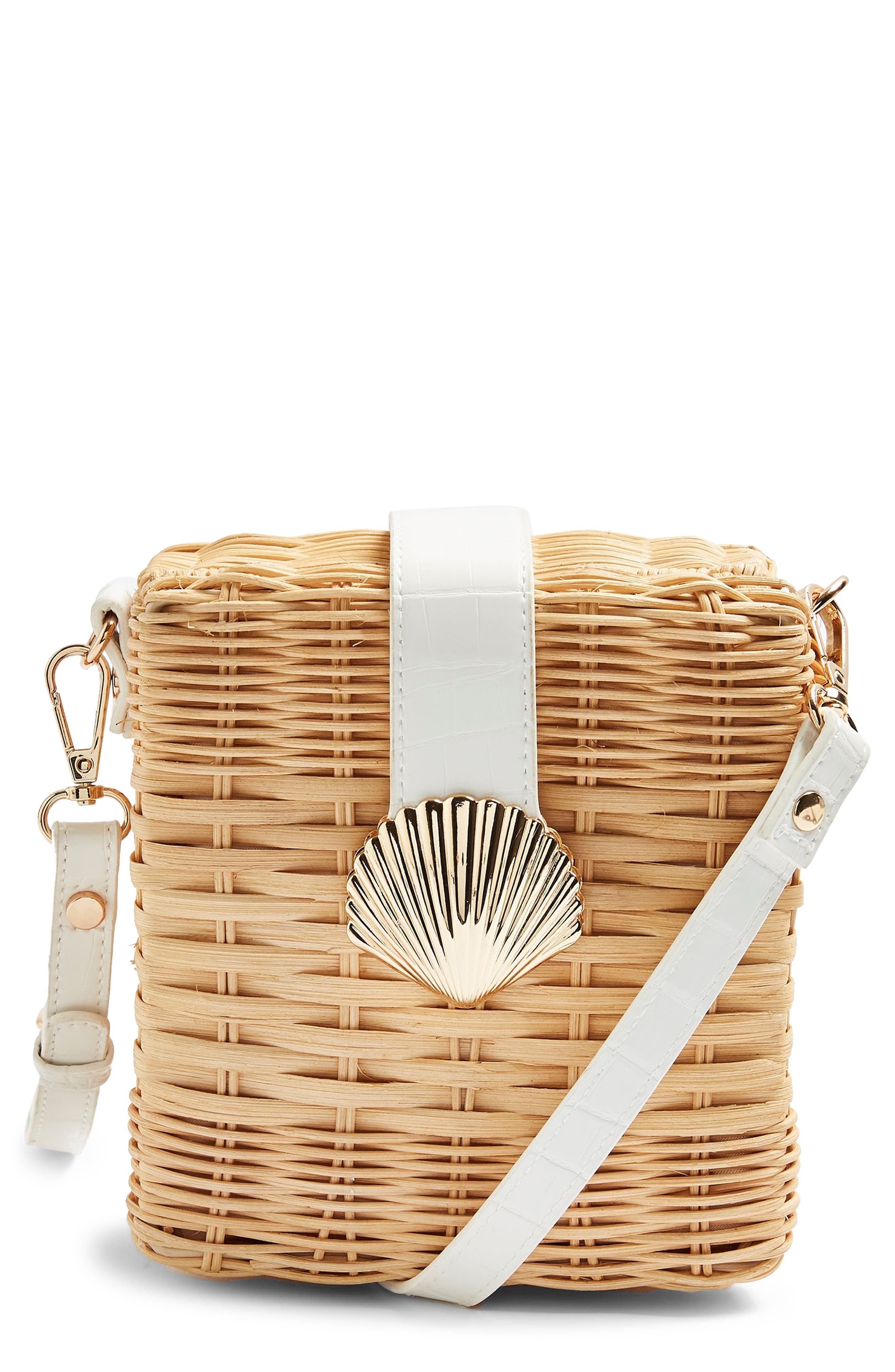 wicker crossbody bag