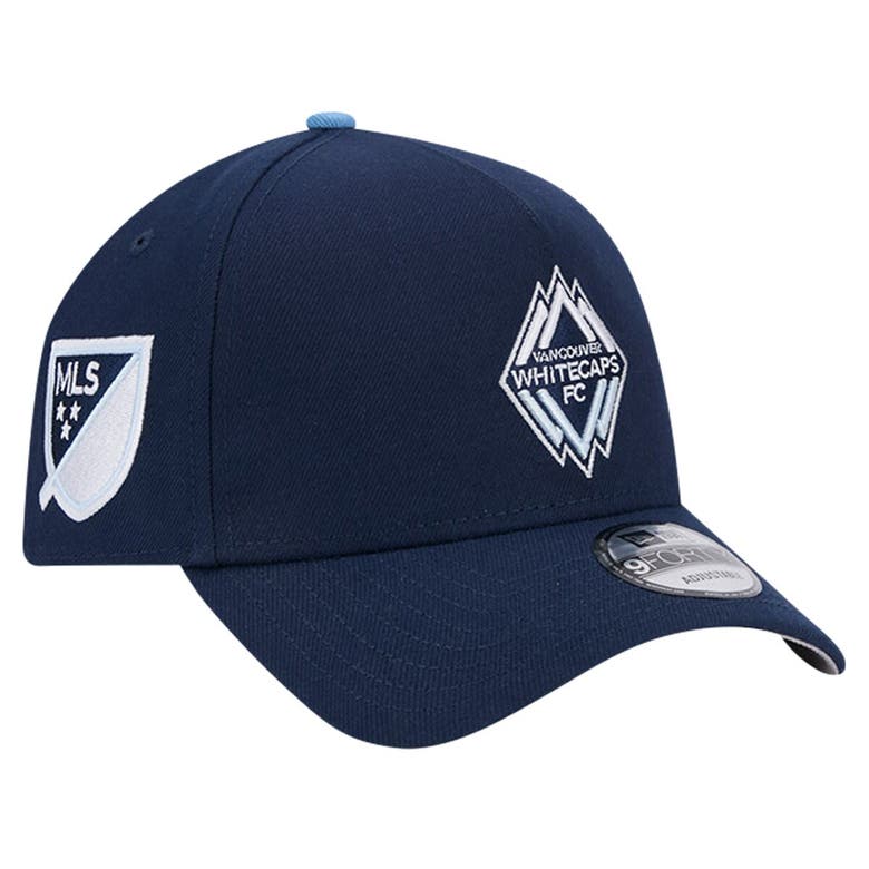 Shop New Era Blue Vancouver Whitecaps Fc 2024 Kick Off Collection 9forty A-frame Adjustable Hat