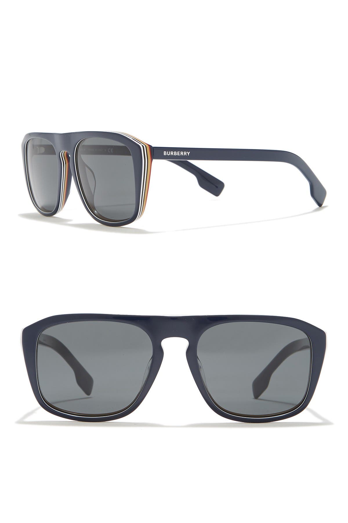 burberry 55mm square sunglasses