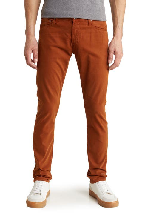 Men's Essential Skinny Fit Colored Jeans (Rust) – G-Style USA