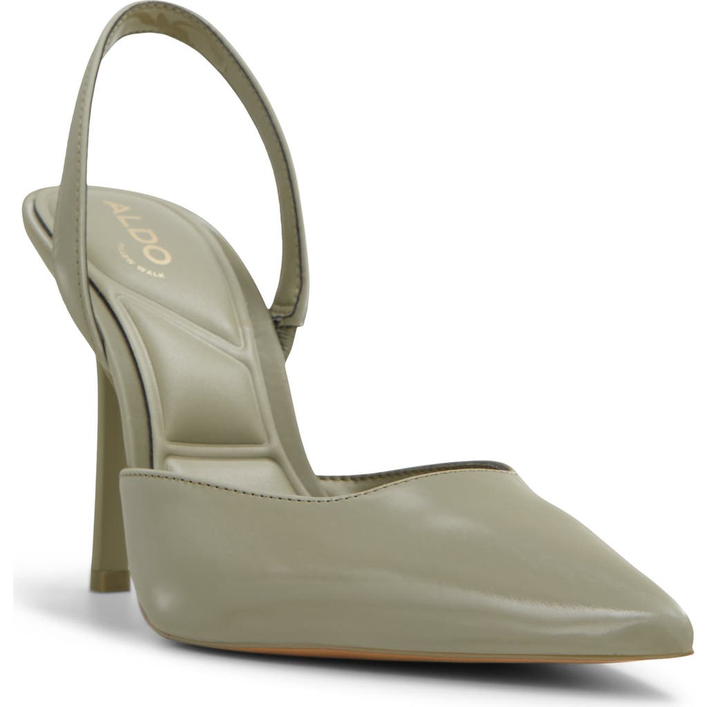 Shop Aldo Berolden Slingback Pointed Toe Pump In Green