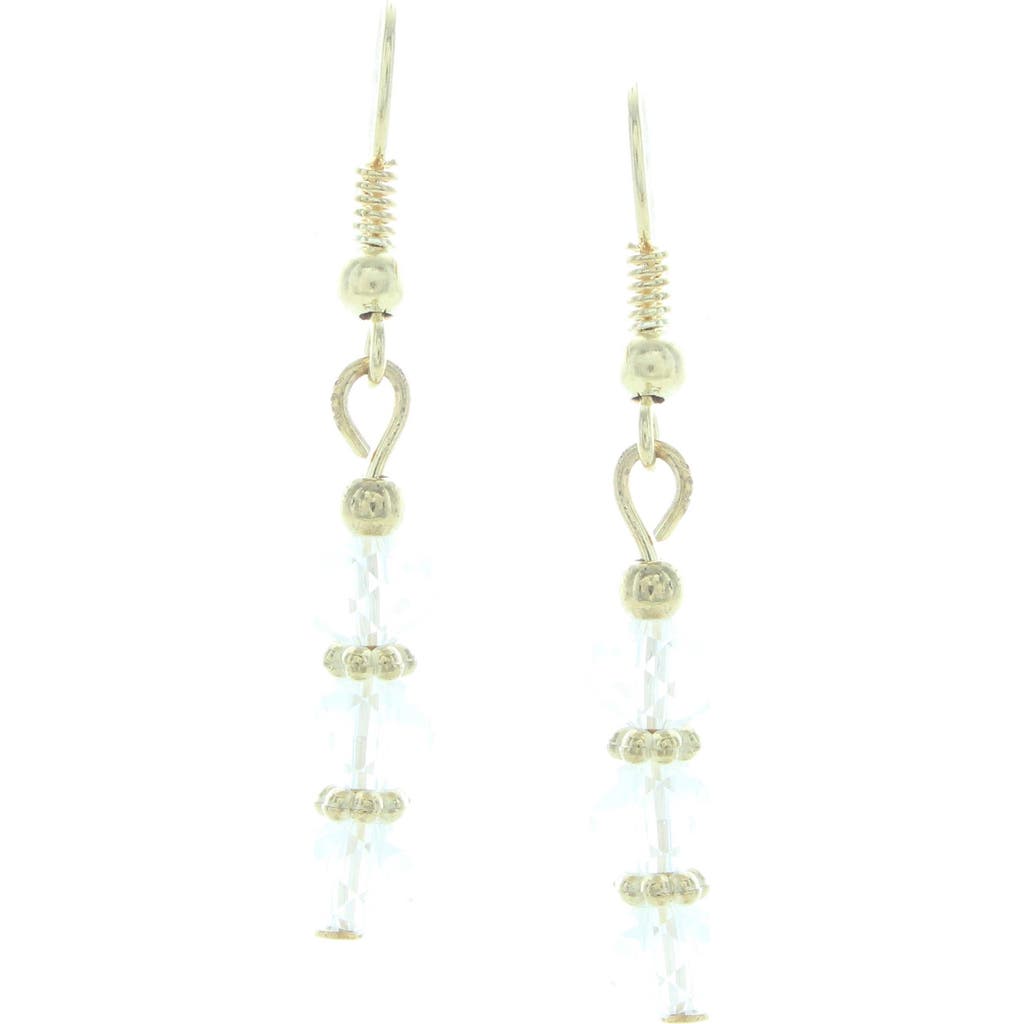 Olivia Welles Molly Bead Drop Earrings In Green