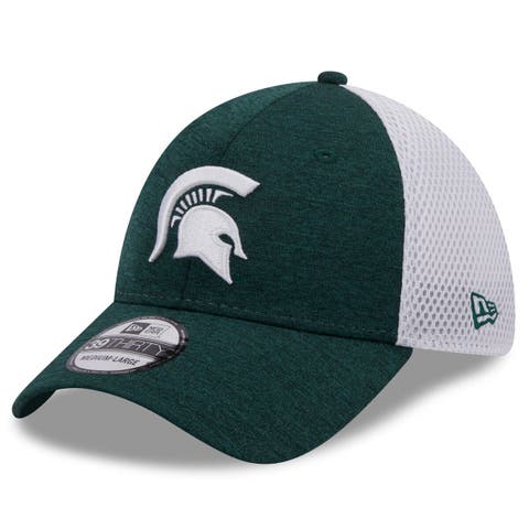 Men's New Era Green Michigan State Spartans Shadowed Neo 39THIRTY Flex Hat