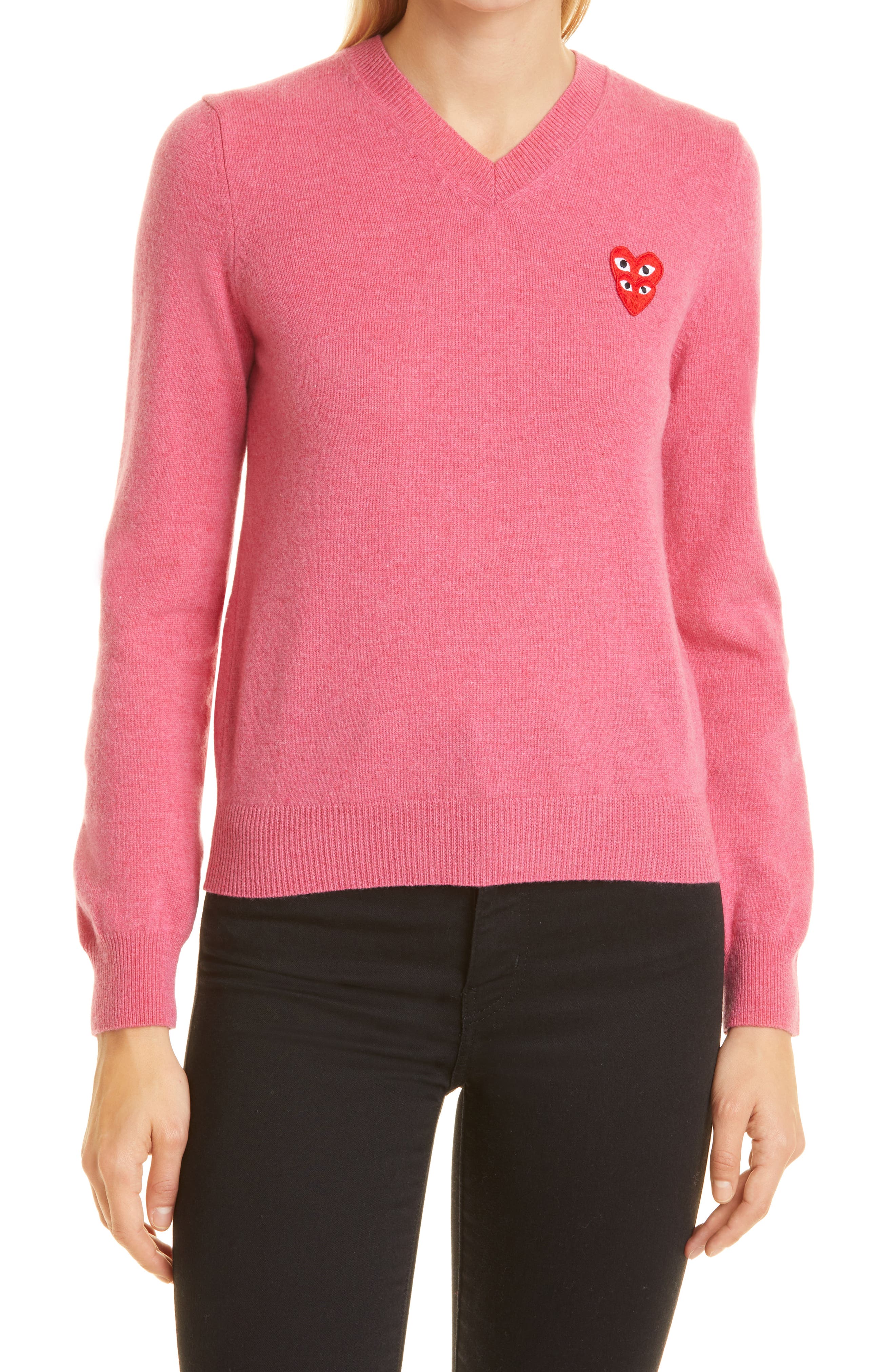 comme des garcons v neck sweater