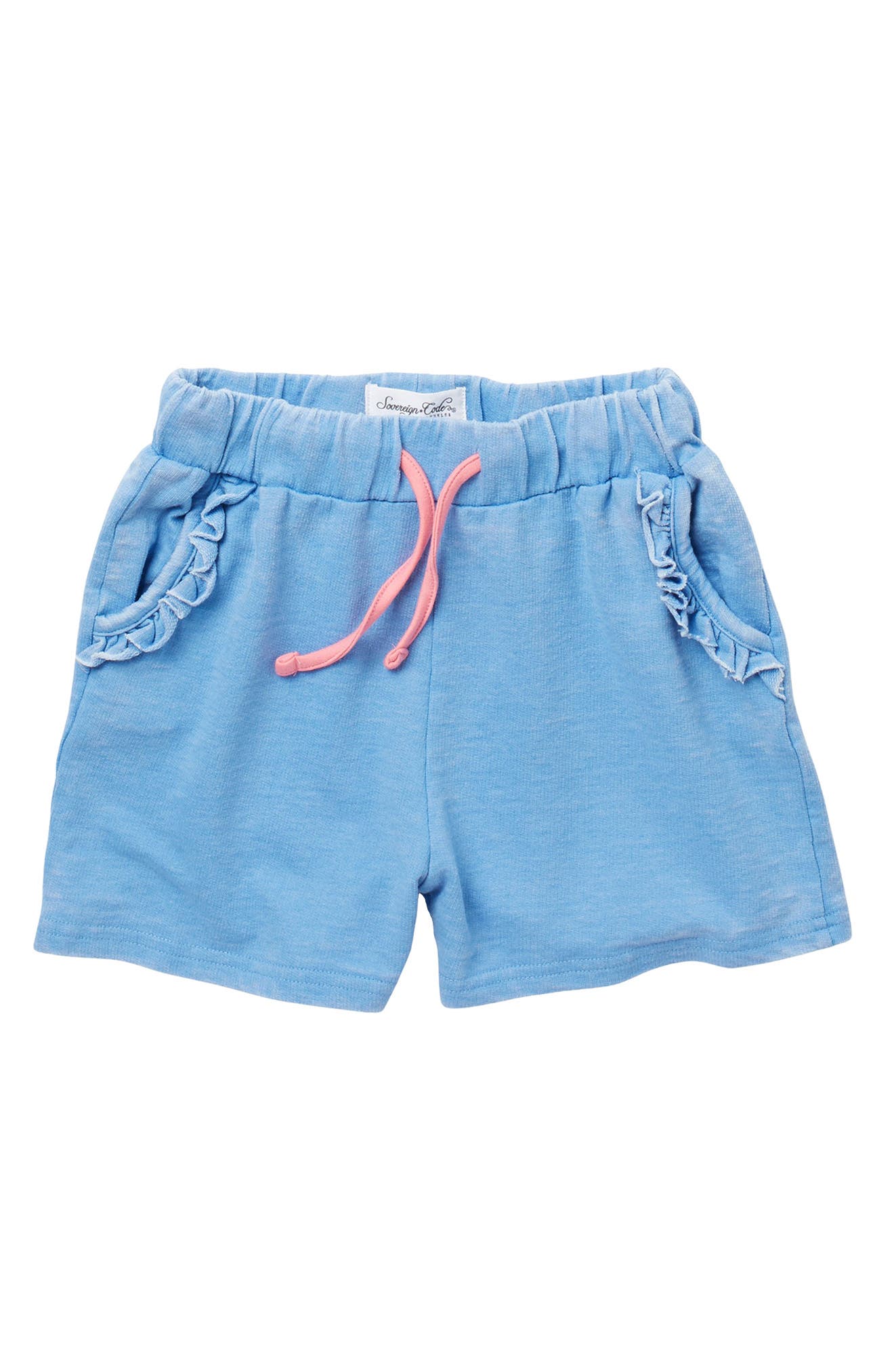 Sovereign Code Kids' Ruffled Pull-on Shorts In Deep Sea