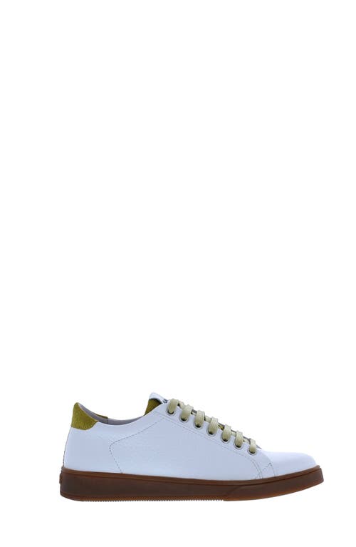 Blackstone RL84 Sneaker in White Yellow