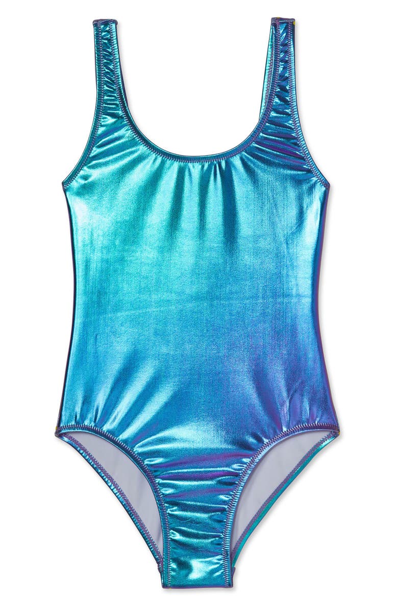 Stella Cove Metallic One-Piece Swimsuit (Toddler Girls, Little Girls ...