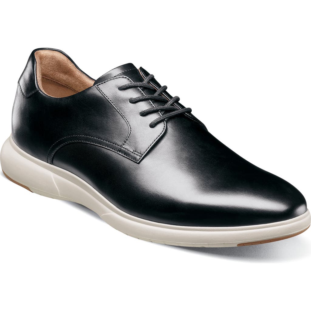 Florsheim Men's Vibe Plain Toe Oxford Lace Up Dress Shoe In Black/ White