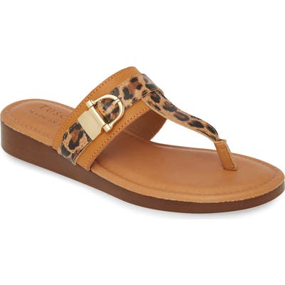 Tuscany By Easy Street Cadenza Flip Flop, Brown