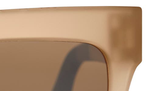 Shop Toms Adelaide 52mm Gradient Square Sunglasses In Oatmilk Crystal Fade/brown