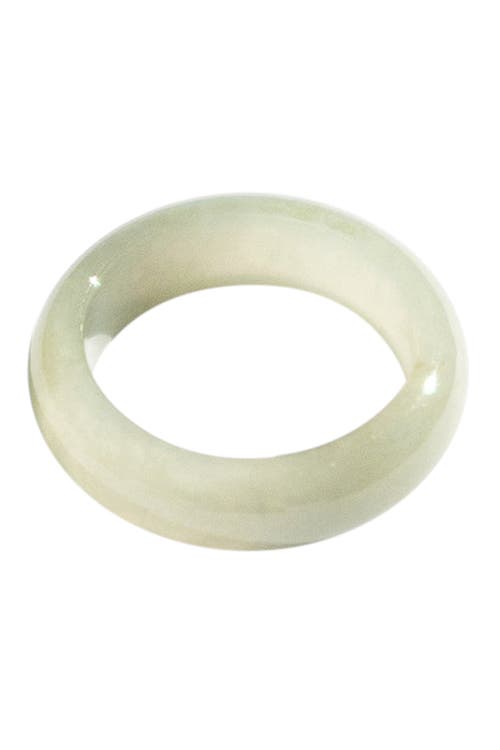 Seree Chess Jade Ring In Off White