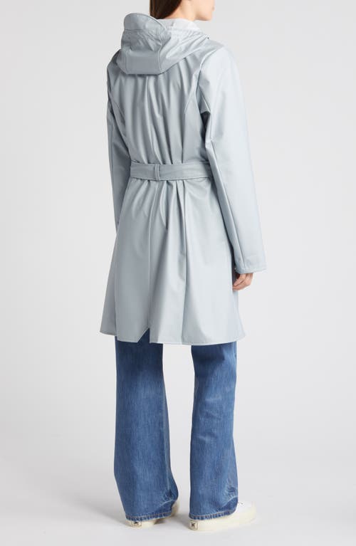RAINS RAINS CURVE WATERPROOF BELTED JACKET 