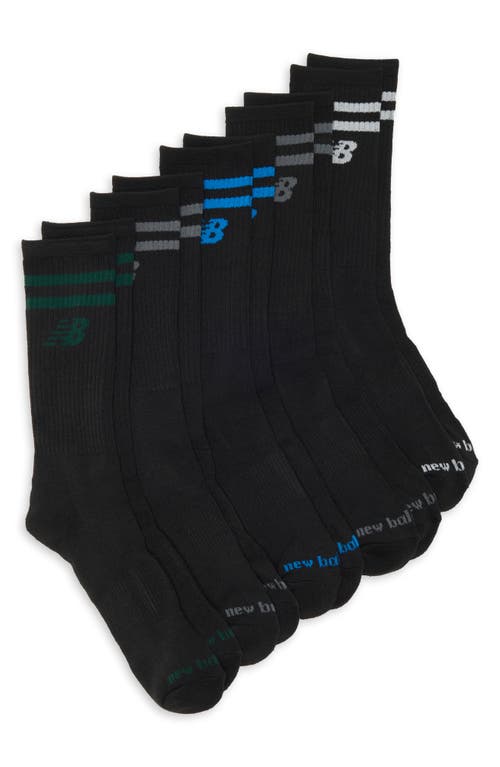 Shop New Balance 5-pack Assorted Performance Crew Socks In Black