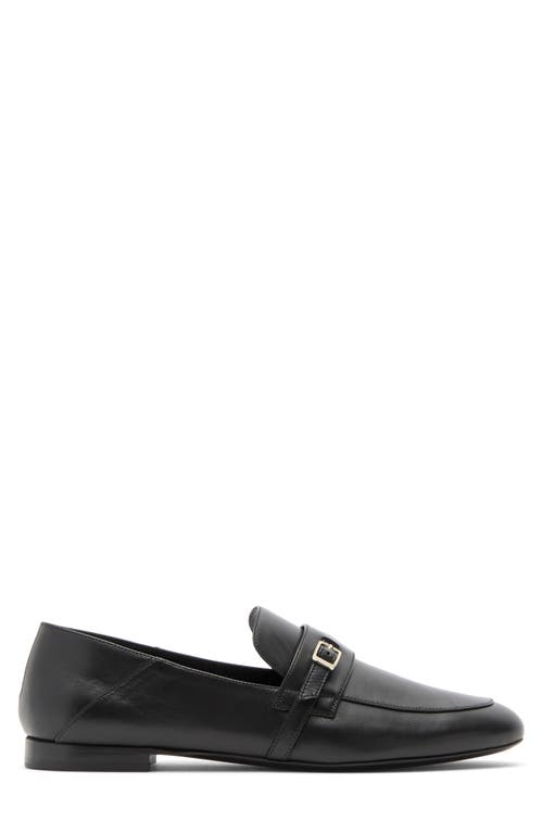 Longchamp Buckle Strap Loafer In Black