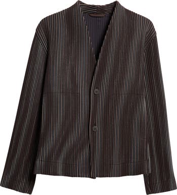 Pleated Tweed Jacket