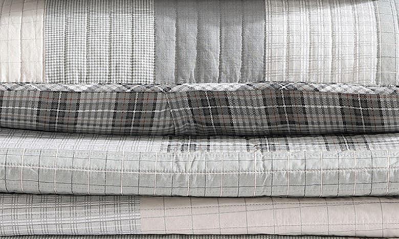Eddie Bauer Fairview Cotton Quilt 3-piece Set In Grey