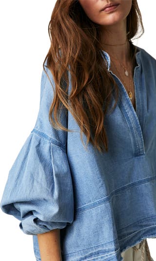 Jude Oversize Boxy Denim Pullover