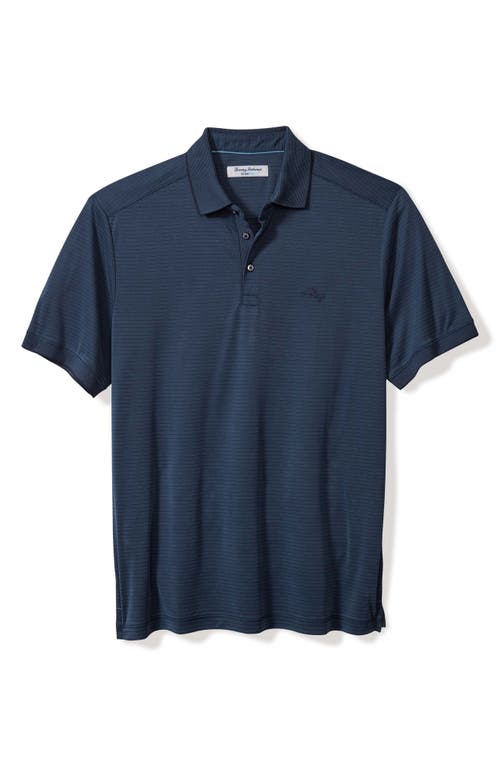 Tommy Bahama Bay Stripe Islandzone® Performance Polo In Ocean Deep