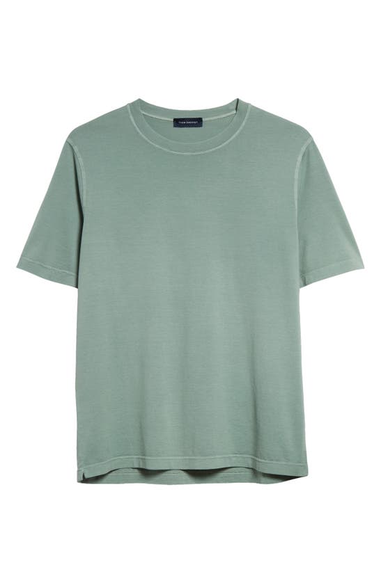 Shop Thom Sweeney Classic Cotton T-shirt In Sage