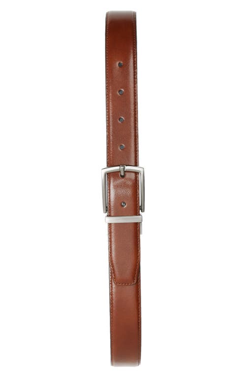 Tallia Reversible Leather Belt Cognac Black at Nordstrom,