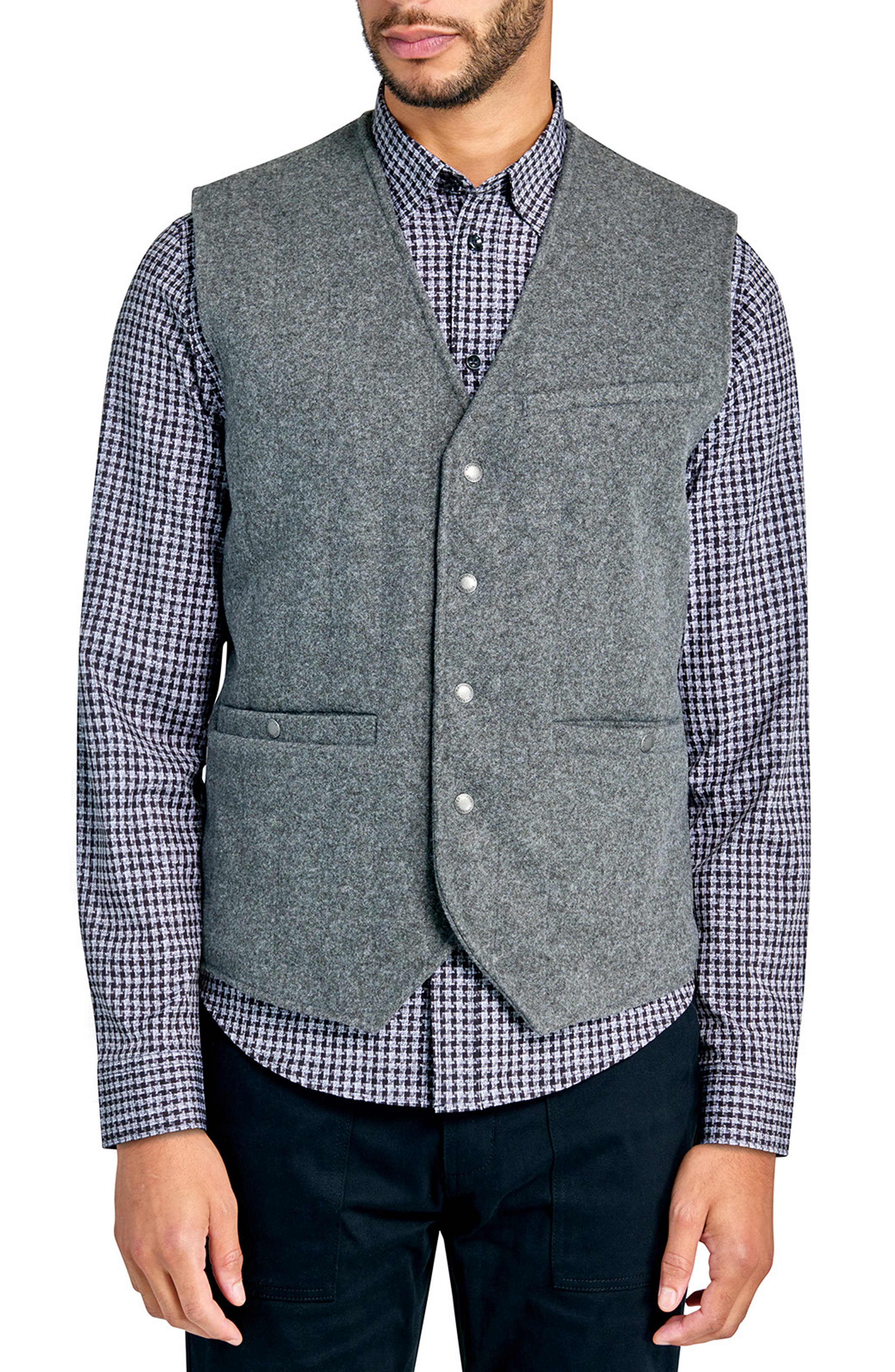 Brooklyn Brigade Solid Quilted Vest in Black 