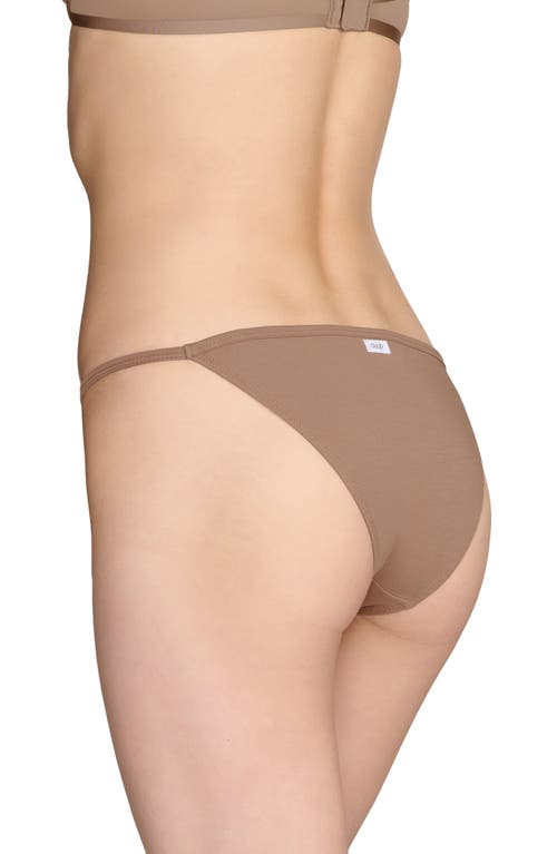 Cuup The Cotton String Bikini In Taupe