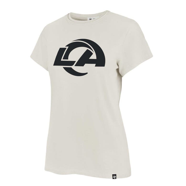 47 Brand '47 Cream Los Angeles Rams Panthera Frankie T-shirt In Cream