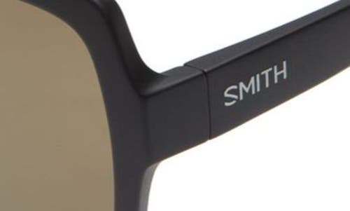 Shop Smith Flare 57mm Polarized Sunglasses In Matte Black/gray Green