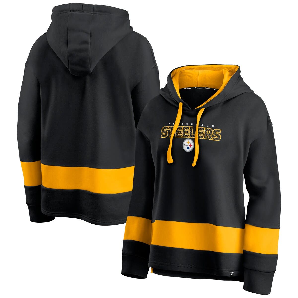 Steelers Men's Icer Tie Game Color Rush Fleece Hoodie - L