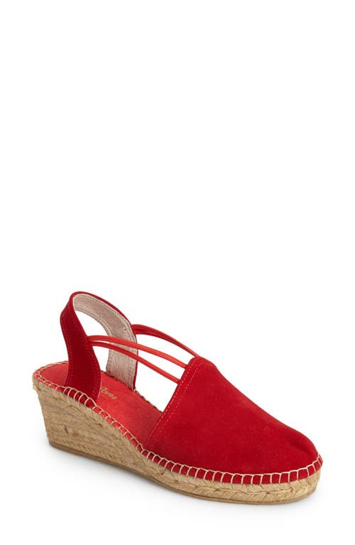 'Tremp' Slingback Espadrille Sandal in Red