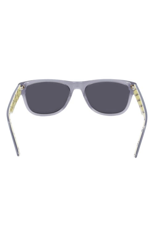 Shop Converse All Star® 57mm Rectangle Sunglasses In Crystal Light Carbon/grey