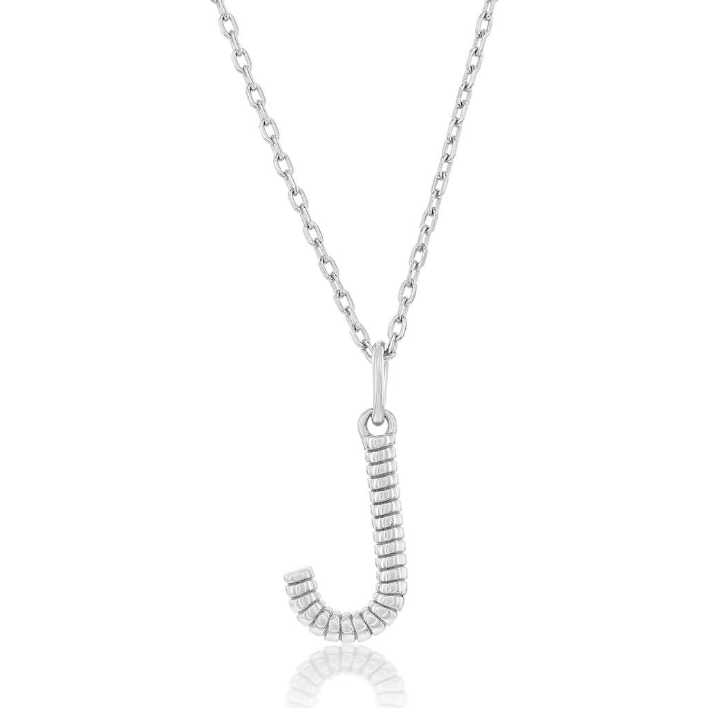 SIMONA SIMONA CROISSANT INITIAL PENDANT NECKLACE