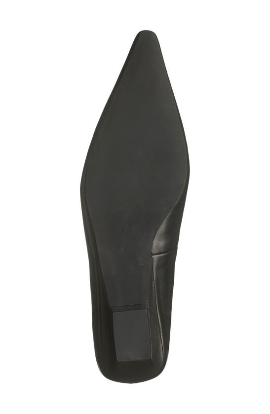 Shop Jeffrey Campbell Pistil Pointed Toe Flat In Black