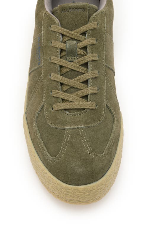 Shop Allsaints Jaimee Sneaker In Khaki Green