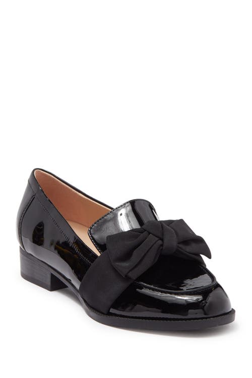 Bow Loafer in Black Patent - Blmll