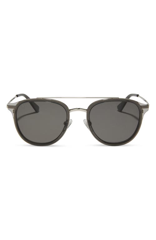Camden 52mm Polarized Aviator Sunglasses in Grey