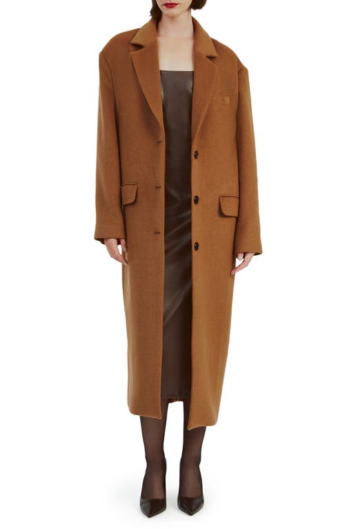 Shop Bardot Structured Oversize Coat In Camel