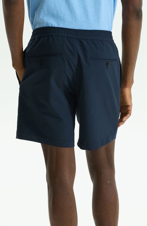 Shop Theory Larin Flat Front Drawstring Shorts In Baltic