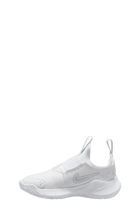 Nike Flex Runner 3 Slip-on Shoe In White/ Pure Platinum/ White