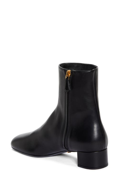 Prada Tronchetti Block Heel Bootie In Nero