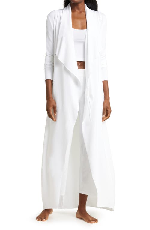 Lunya Stretch Pima Cotton & Modal Robe in Sincere White 