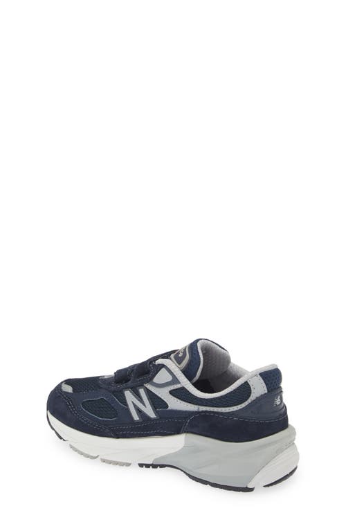 New Balance Kids' Fuelcell 990v6 Running Shoe In Navy/silver