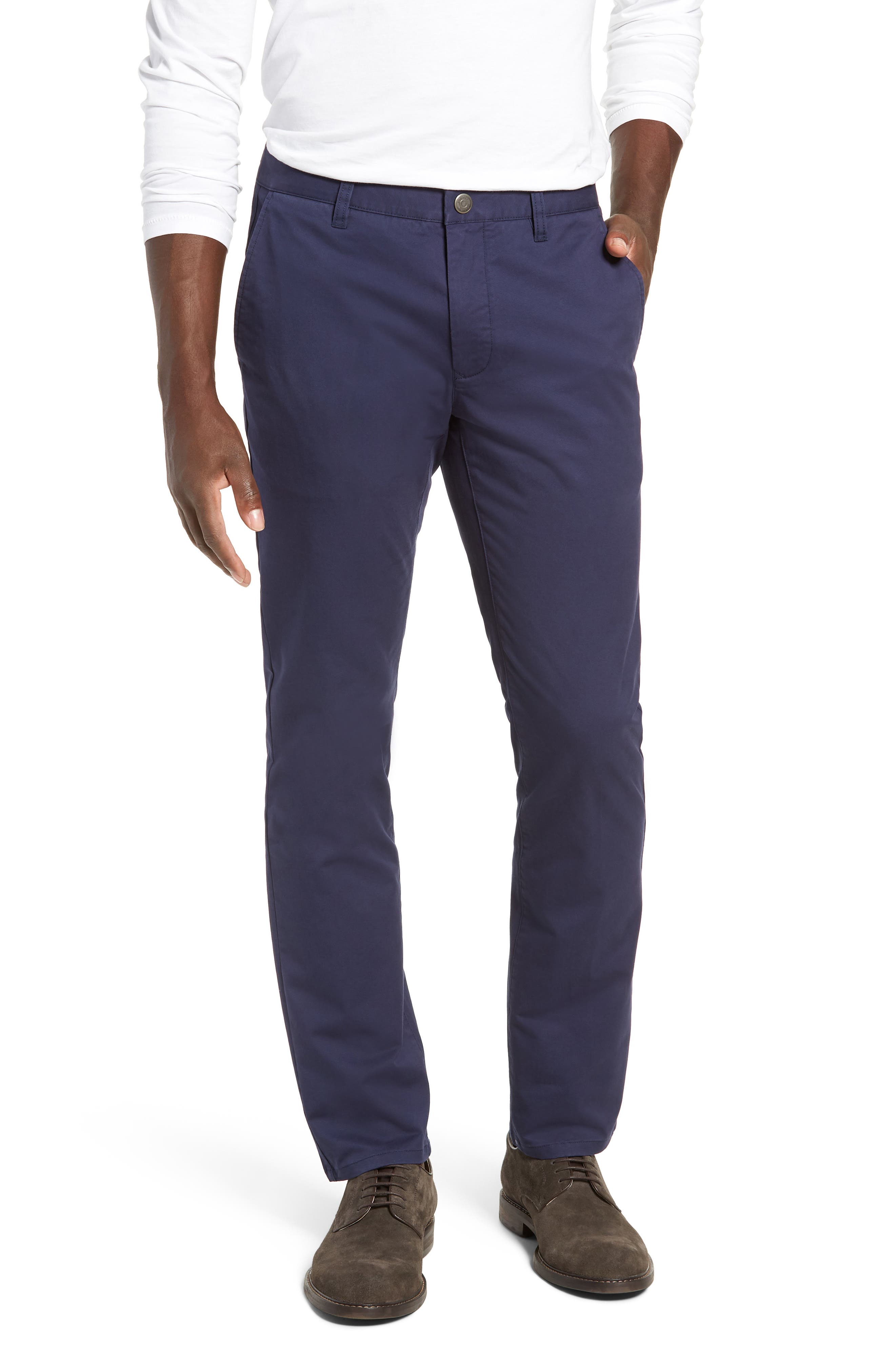 BONOBOS TAILORED FIT WASHED STRETCH COTTON CHINOS,190516870140