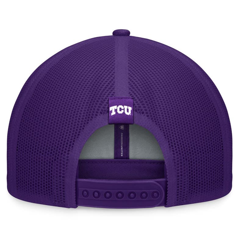 Shop Top Of The World Purple Tcu Horned Frogs Carson Trucker Adjustable Hat