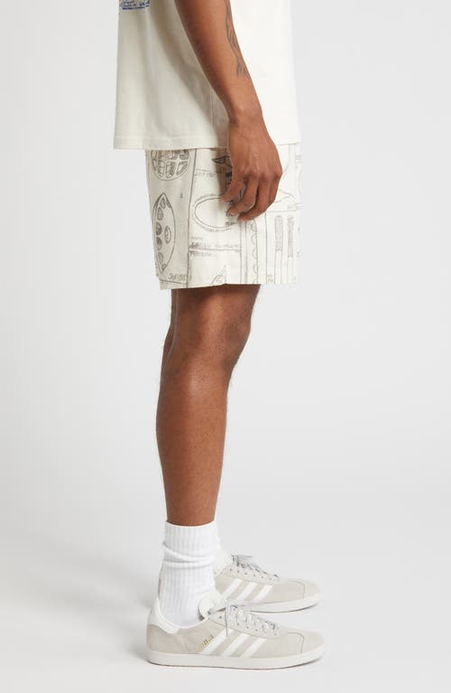 Shop Billionaire Boys Club Earthling Drawstring Shorts In Gardenia