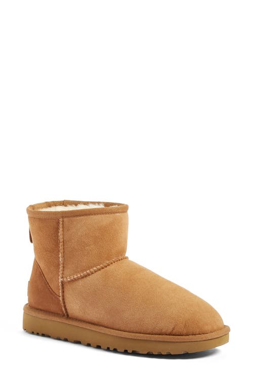 UGG(r) UGG Classic Mini II Genuine Shearling Lined Boot in Chestnut Suede